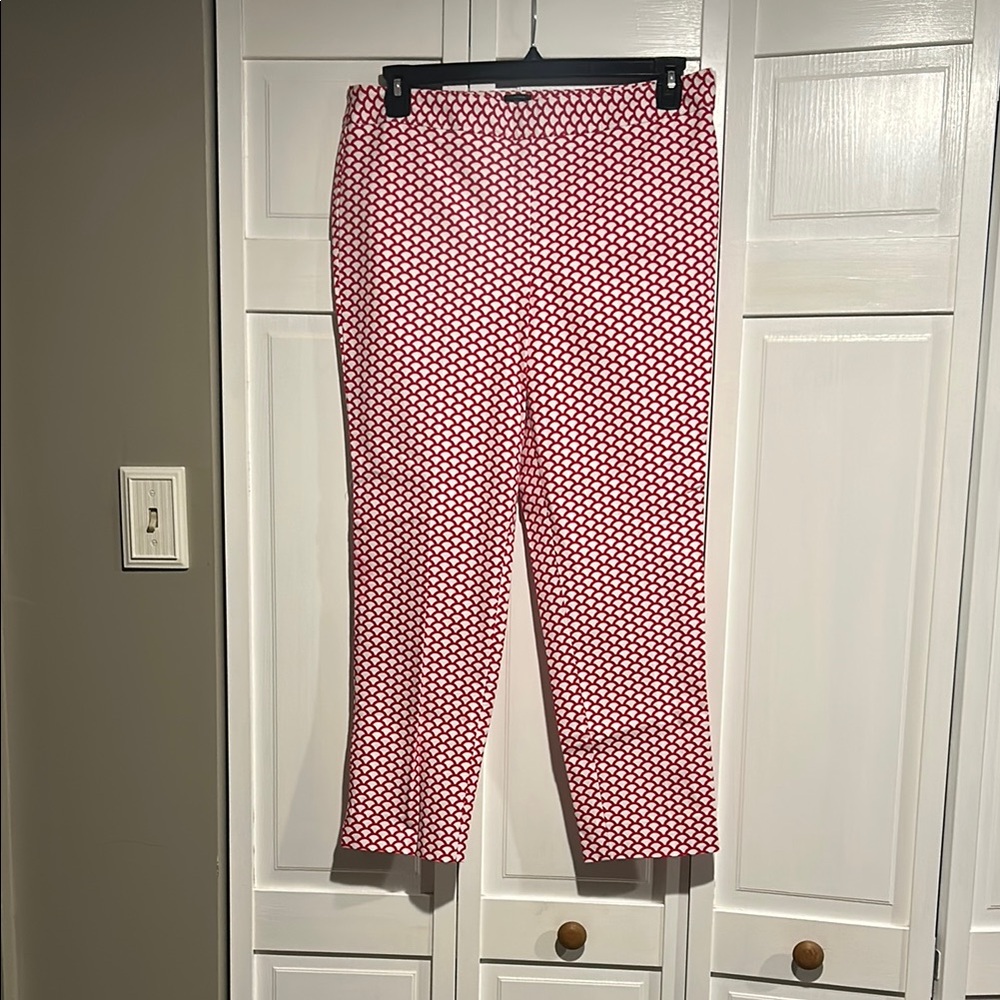 Talbots Chatham Petite Red and White Pants